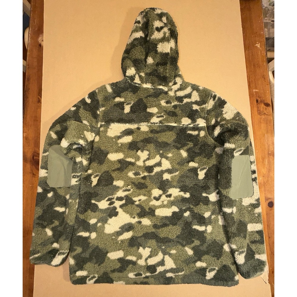 THE NORTH FACE Women's Fleece Jacket Camo Hoodie Elbow Patch Hunting Size M - Picture 9 of 9